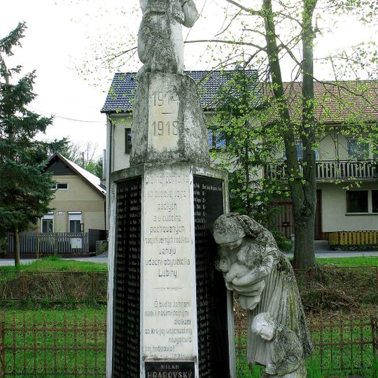 Pomník padlým v I. a II. sv. v. , súsošie