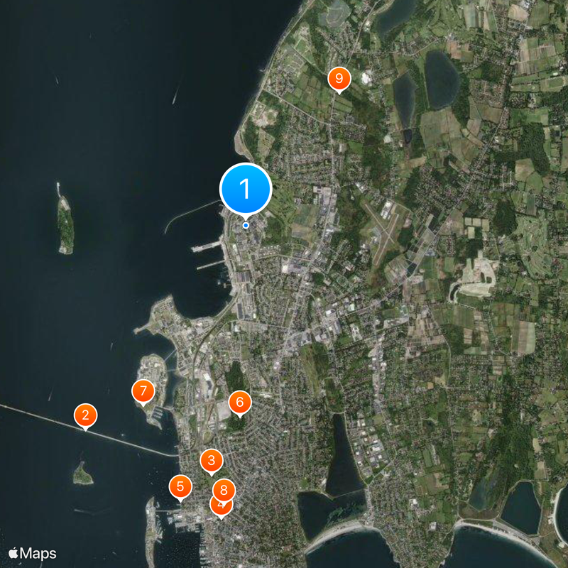 Naval Undersea Warfare Center Map