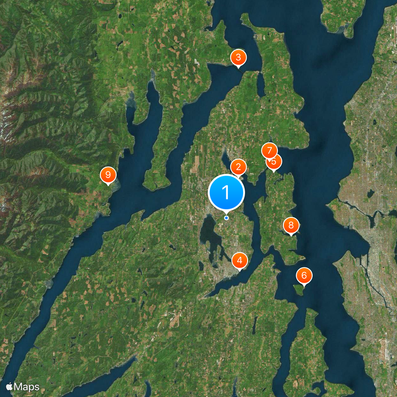 Condado de Kitsap Mapa
