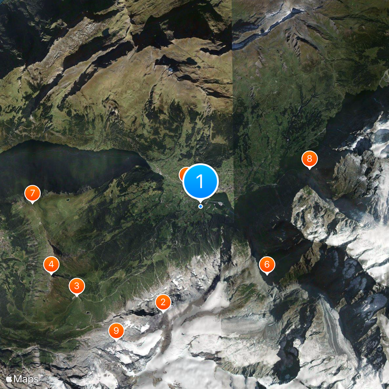 Jungfrau railway Map