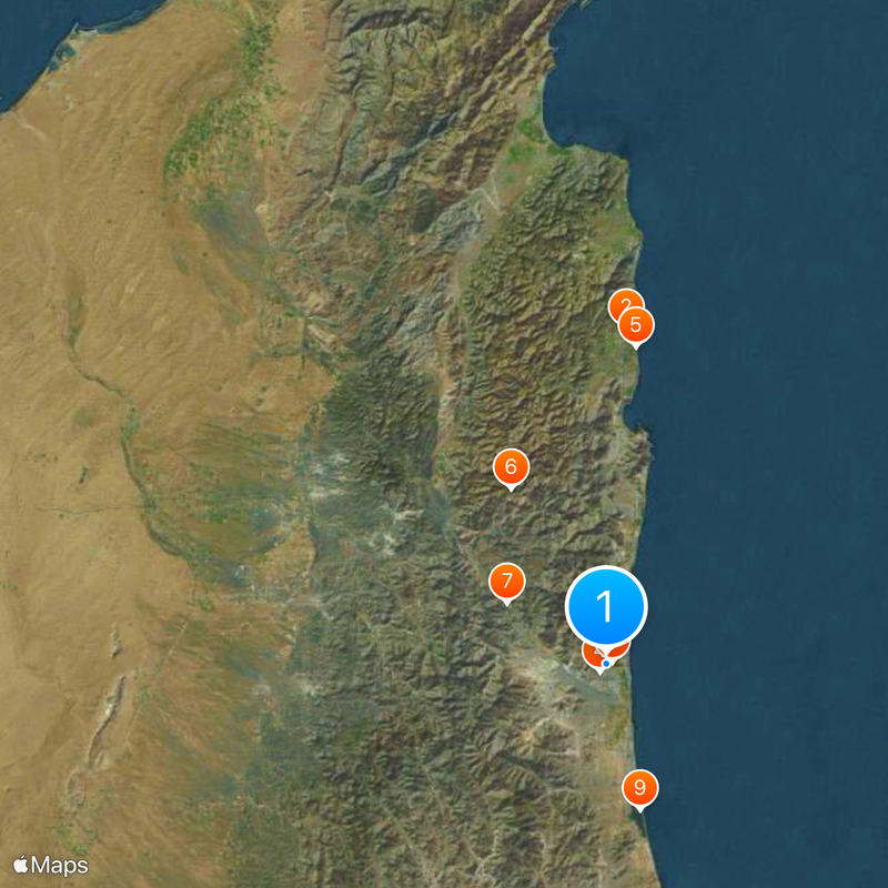 Emirate of Fujairah Map