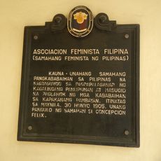 Asociacion Feminista Filipina historical marker