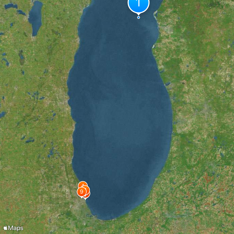 Lake Michigan Map