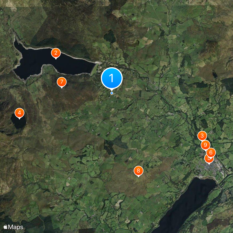 North Wales Map