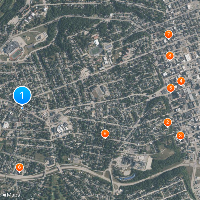 University of Dubuque Map