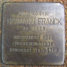 Stolperstein en memoria de Hermann Franck