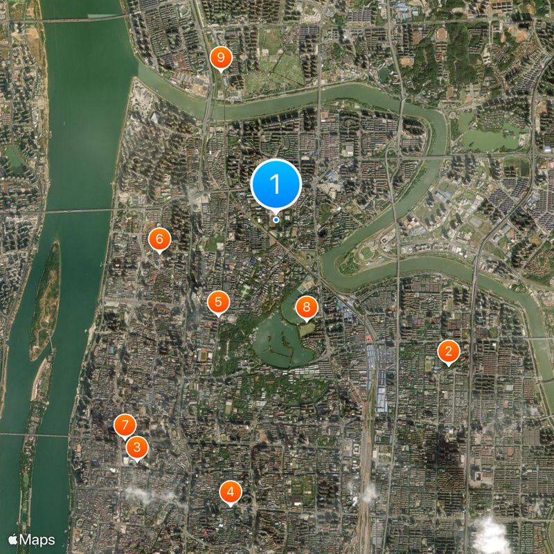 National University of Defense Technology Map