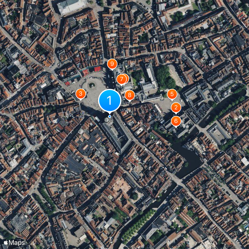 Belfort di Bruges Mappa