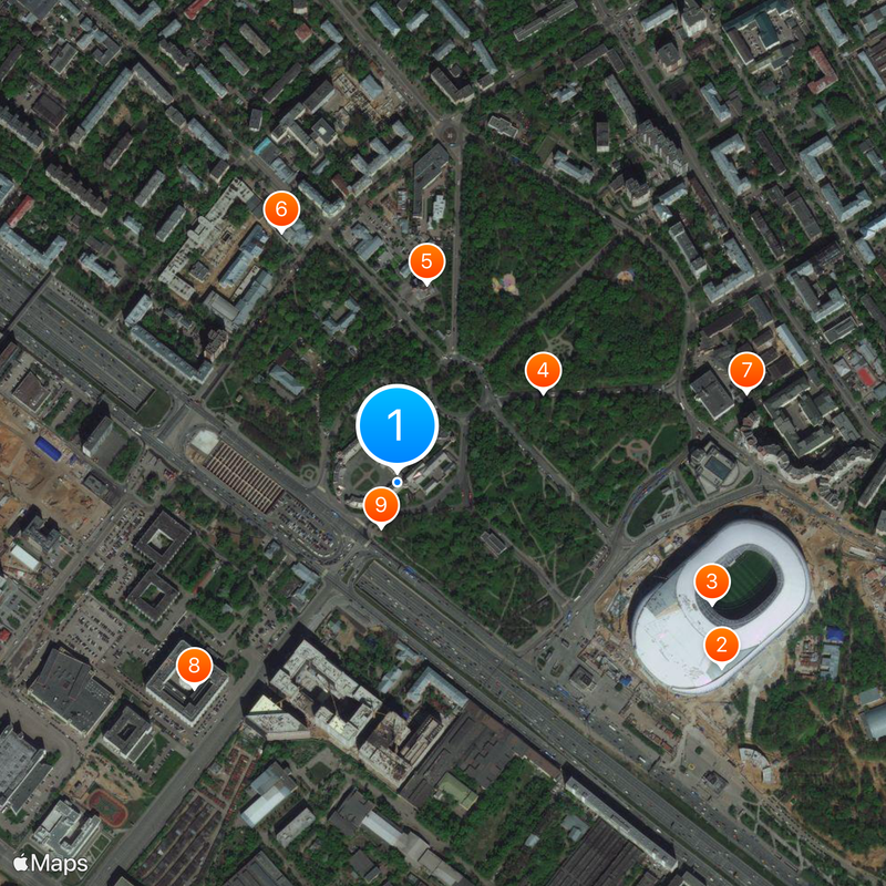 Palais Petrovski Carte