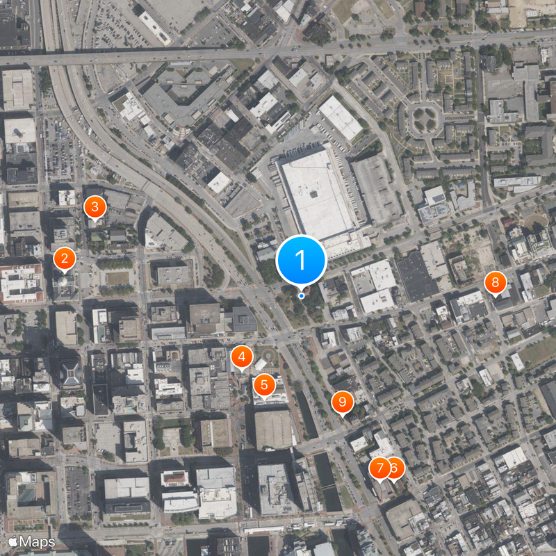 Phoenix Shot Tower Mapa