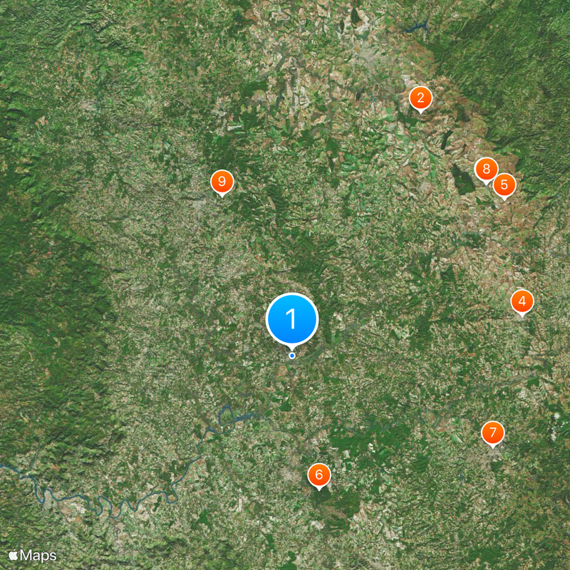 São Mateus do Sul Mappa