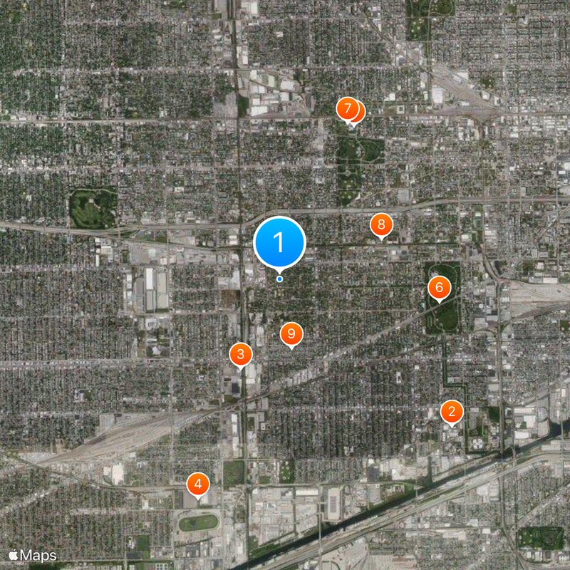 Septième district congressionnel de l'Illinois Carte