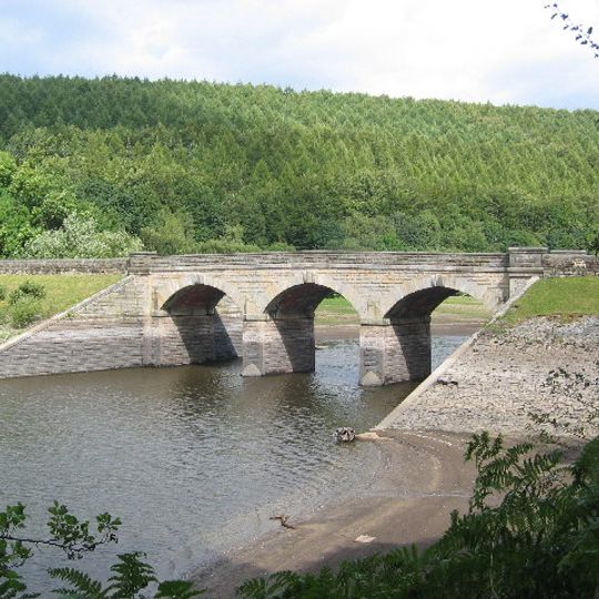 Bridge across Lindley Wood Reservoir