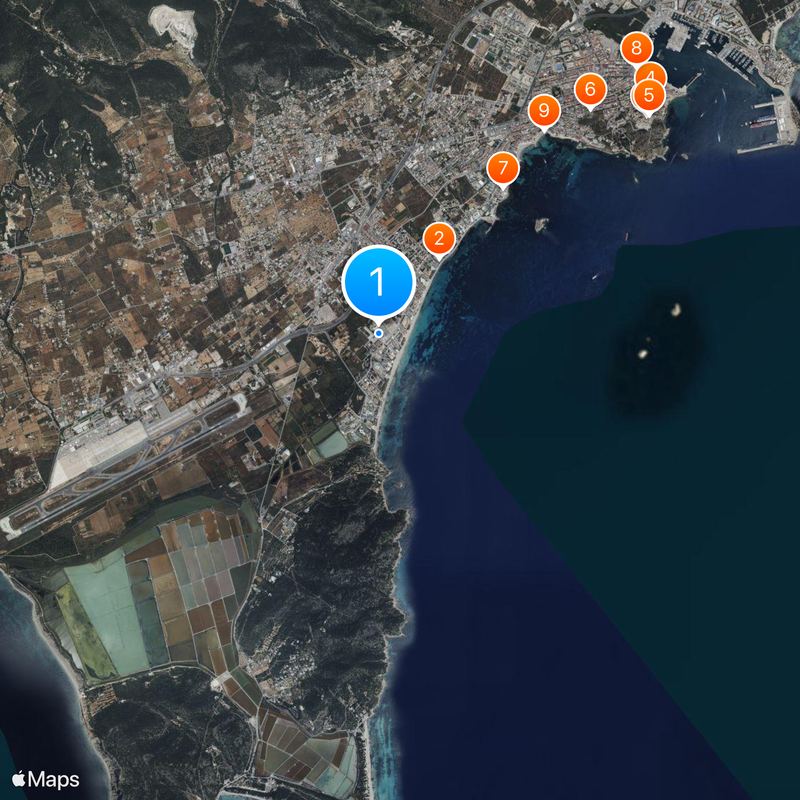 Space Ibiza Map