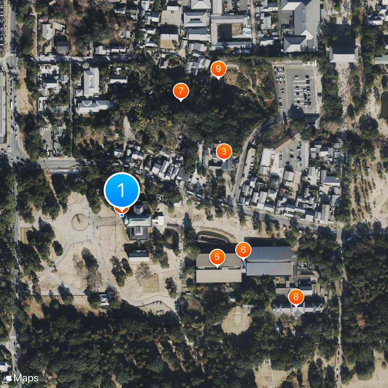 Museo nazionale di Nara Mappa