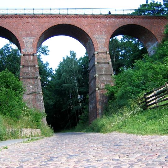 Railway viaduct in Łagów, powiat świebodziński