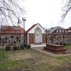 Cemetery in the courtyard of Basilica of the Nativity of St. Mary and St. Nicholas in Bielsk