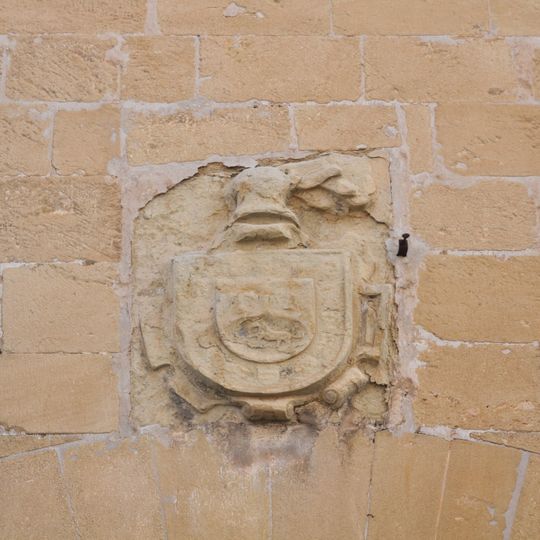 Relief of the coat of arms of the Bernat family in Castalla