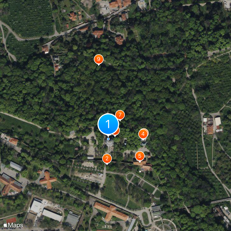 Petřín Lookout Tower Map