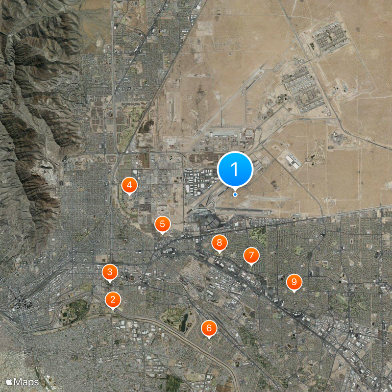 El Paso International Airport Map