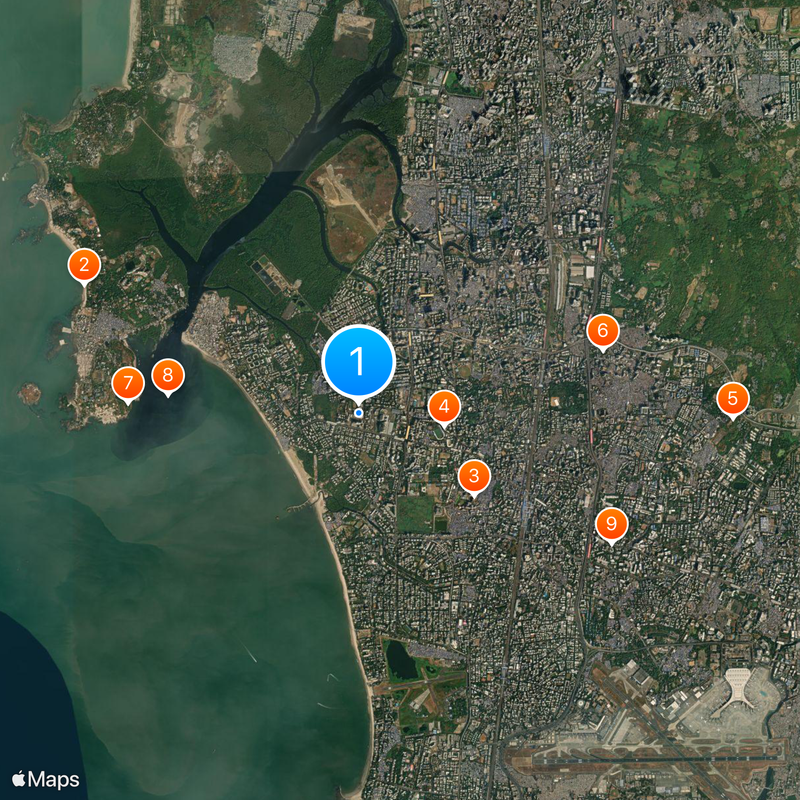 Kokilaben Dhirubhai Ambani Hospital Map
