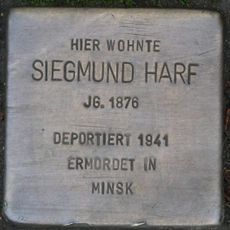 Stolperstein en memoria de Siegmund Harf