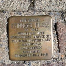 Stolperstein dedicated to Reinhard Filges
