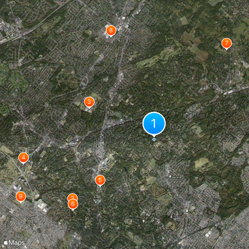 Township d'Abington Carte