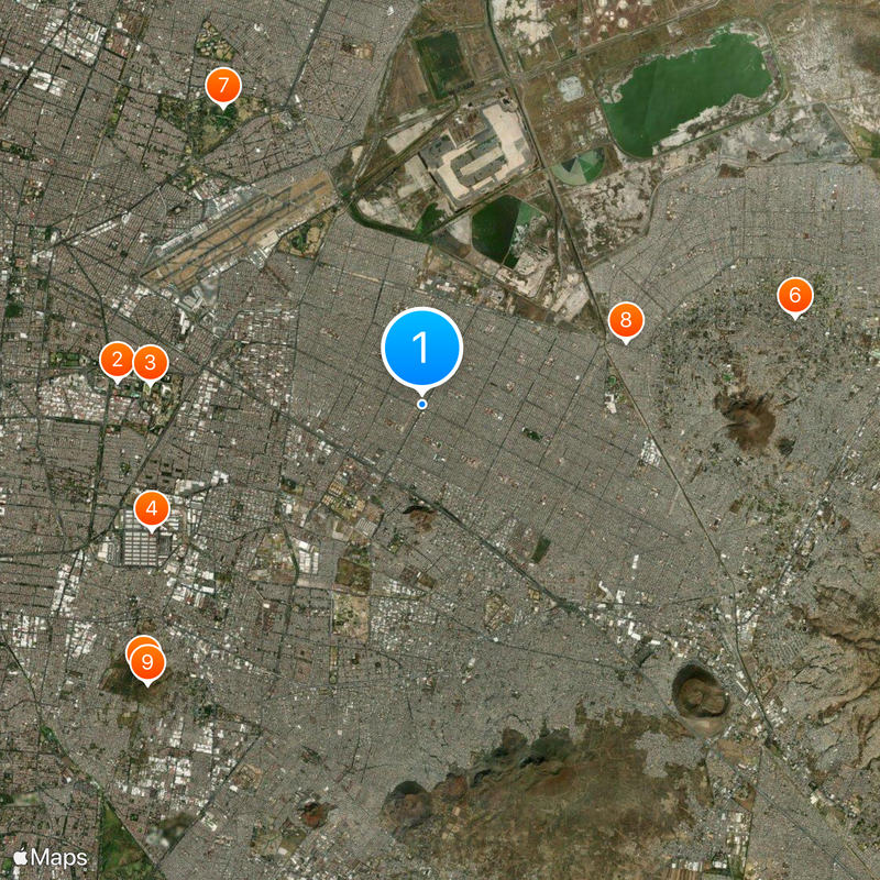 Coyote en Ayuno Mappa