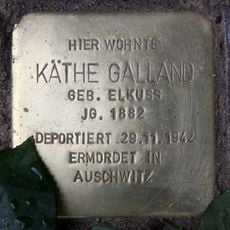 Stolperstein dedicated to Käthe Galland