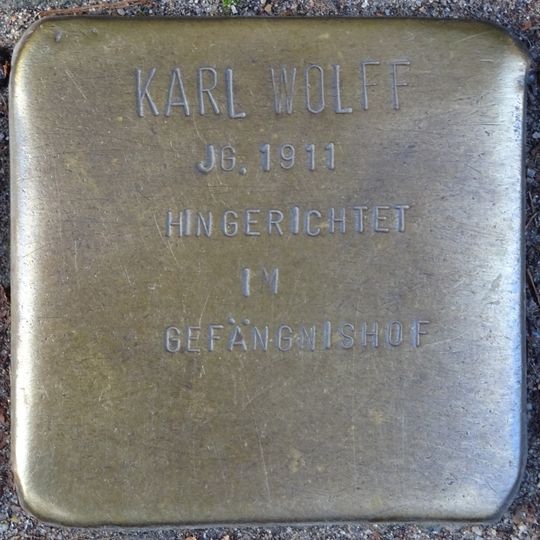 Stolperstein em memória de Karl Wolff