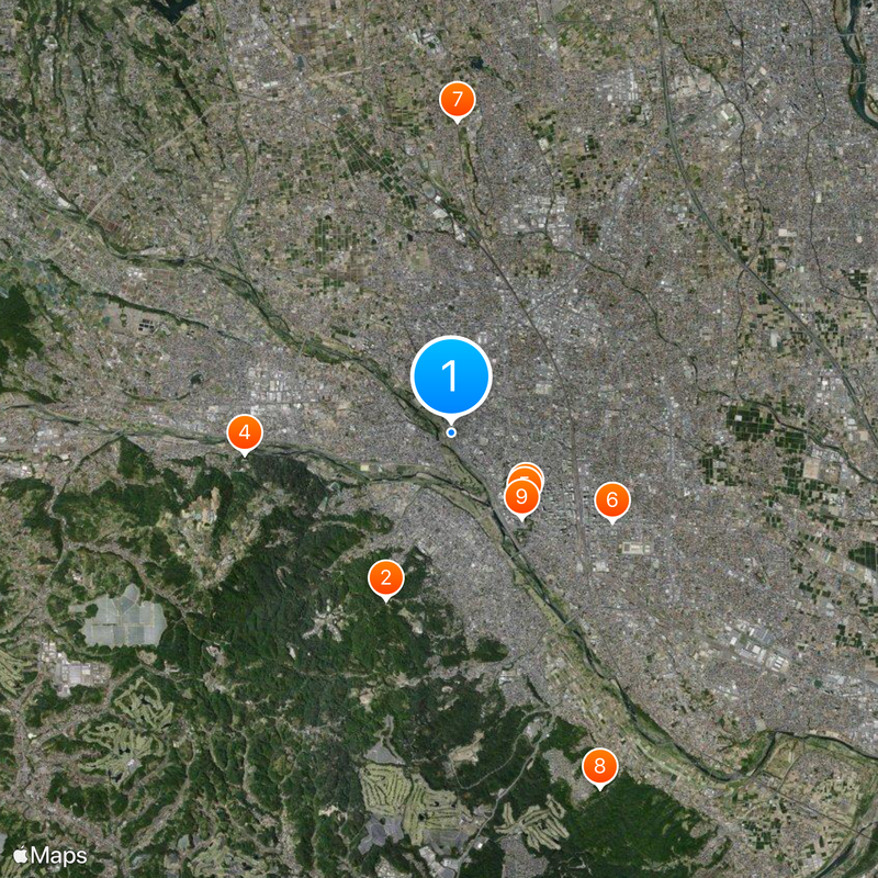 Japan National Route 18 Map