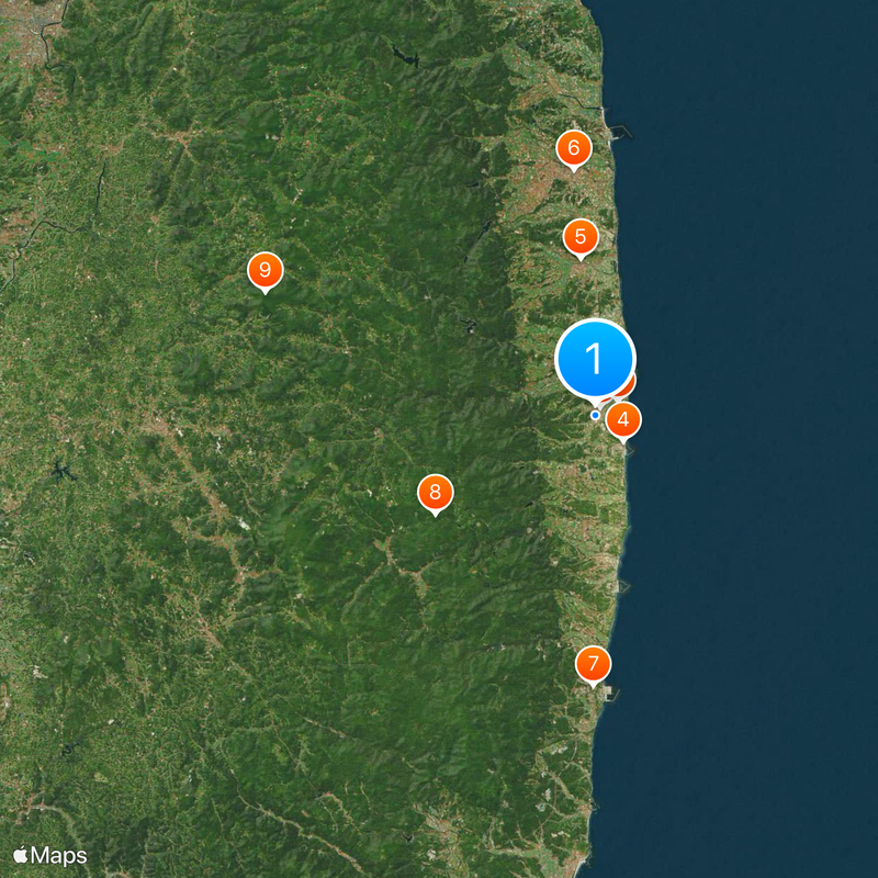 Distretto di Futaba Mappa