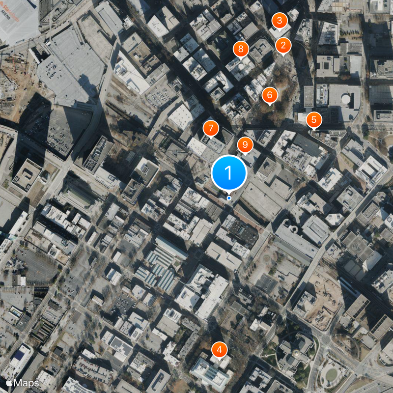 Underground Atlanta Map