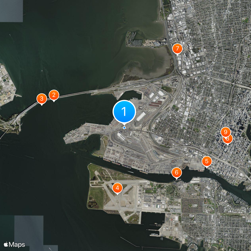 Transbay Tube Map