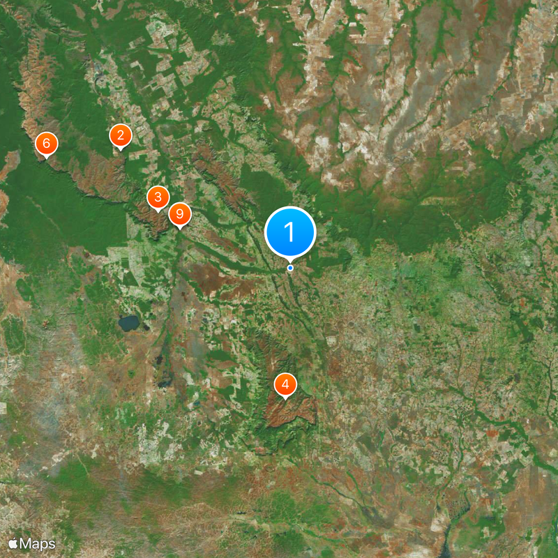 Pontes e Lacerda Map