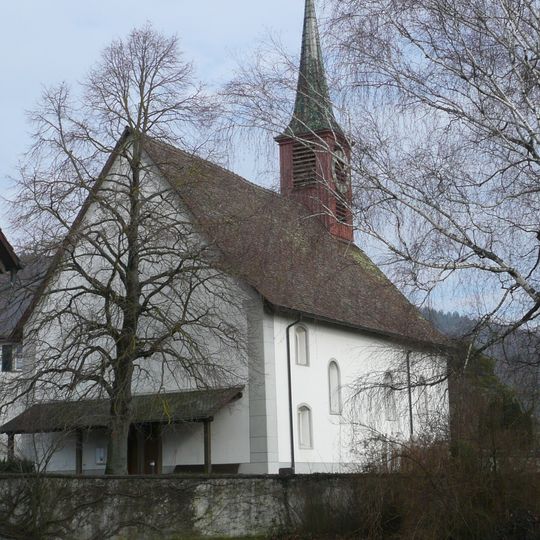 Reformierte Kirche mit Kirchenumfriedung