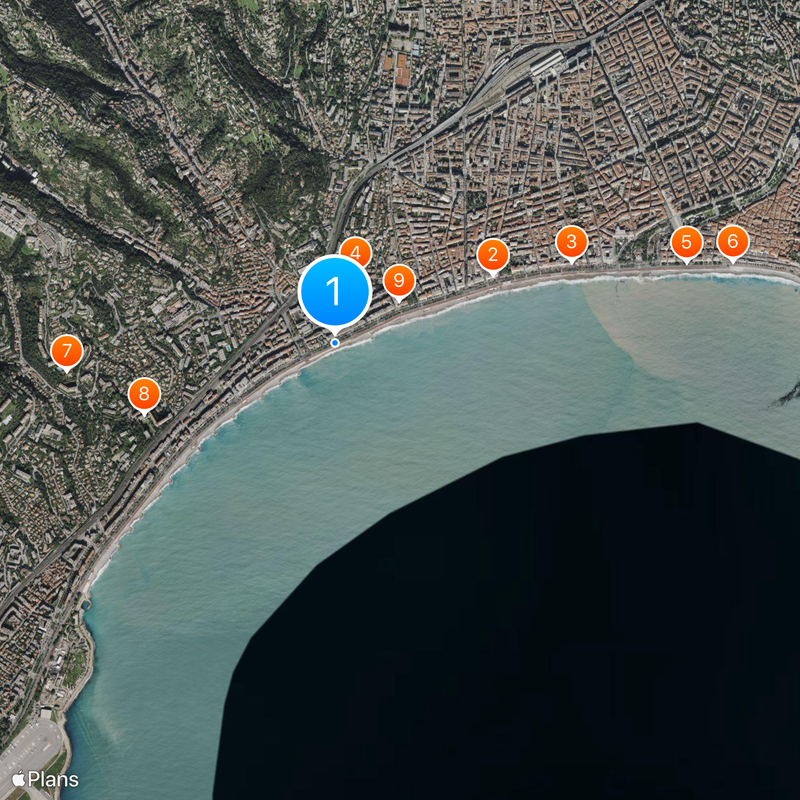 Promenade des Anglais Map