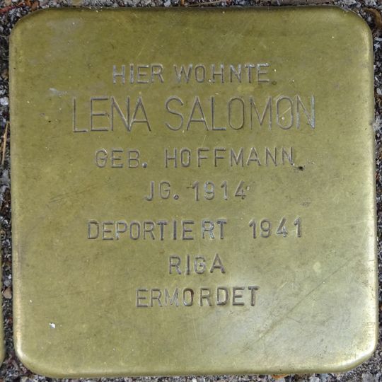Stolperstein en memoria de Lena Salomon