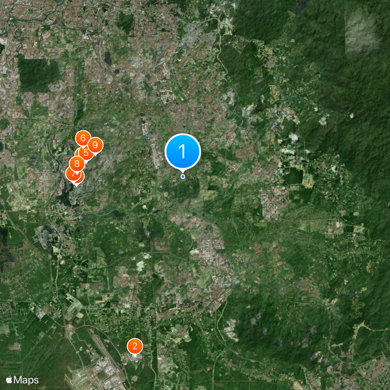 Universidad nacional de Malasia Mapa