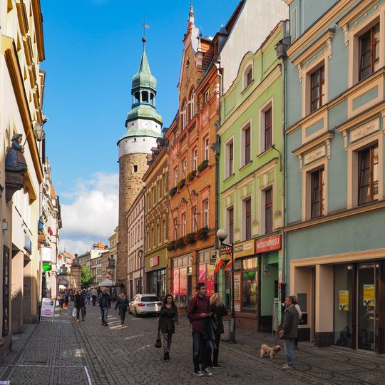 Układ urbanistyczny południowego przedmieścia, rejon ulic: Bankowa, Wojska Polskiego, 1 Maja, Wolności