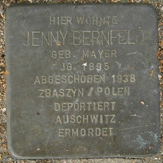 Stolperstein en memoria de Jenny Bernfeld