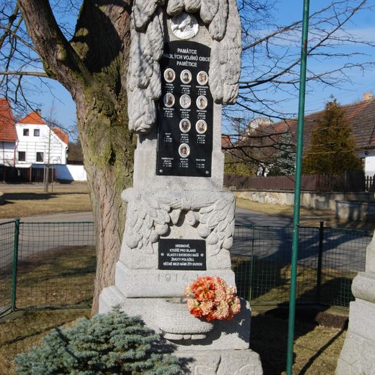 World War I memorial in Pamětice