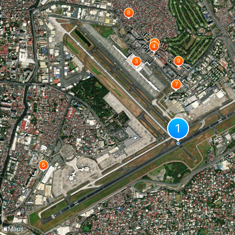 Aeroporto Internacional Ninoy Aquino Mapa