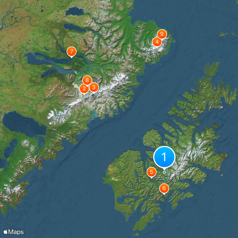 Kodiak Archipelago Map