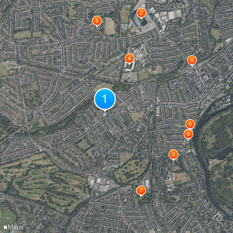 Royal Variety Charity Map