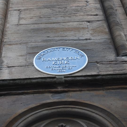 Commemorative plaque to Ramshorn Kirk