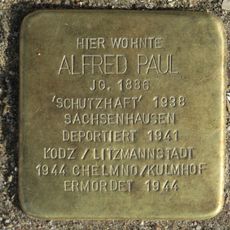 Stolperstein dedicated to Alfred Paul