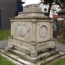 Table Tomb At Entrance To The Ground