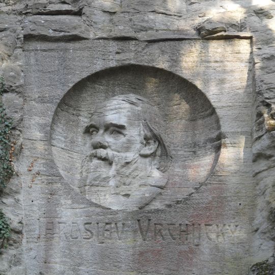 Pomník Jaroslava Vrchlického, reliéf